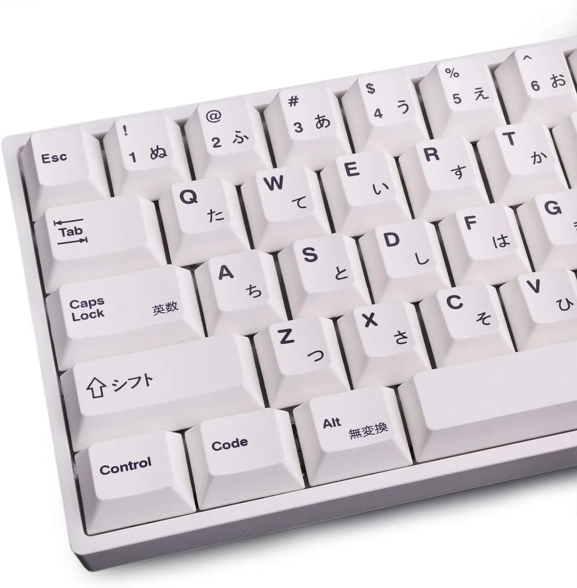 usbroway usbroway 135 Keys PBT Japanese Keycaps Cherry Profile DYE-Sub White Theme Minimalist Style — product photo