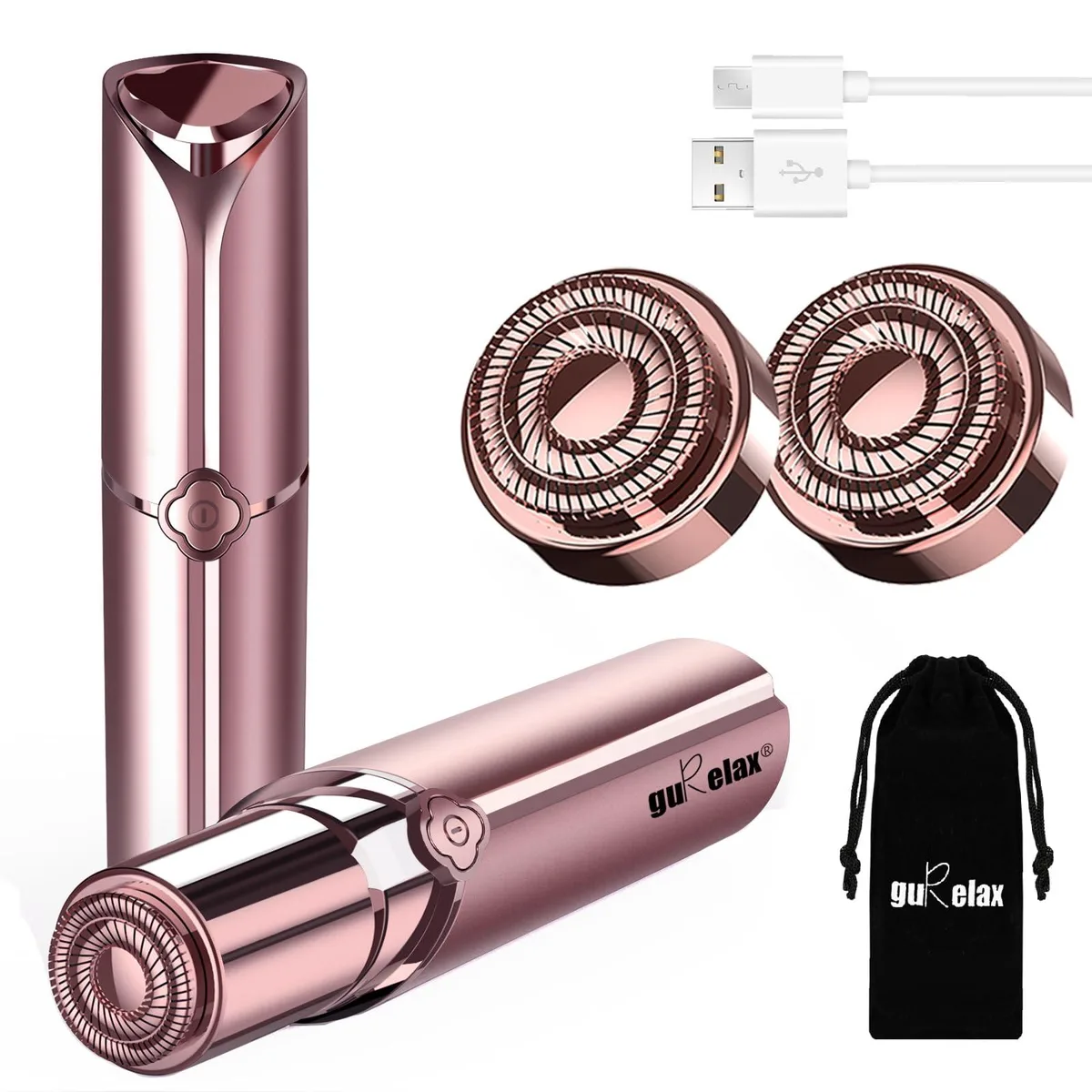  Remington SF-1010 foil shaver for women, 1 head, USB rechargeable, 120 min run-time, 2 replacement heads, pink — product photo
