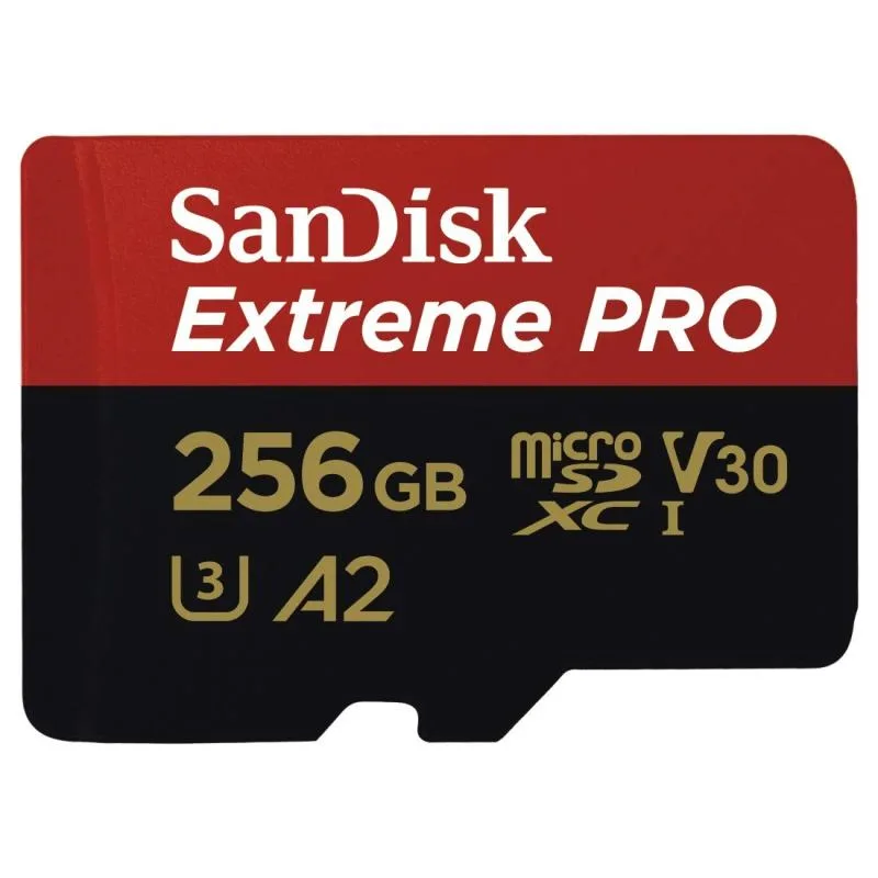 SanDisk SanDisk Extreme Pro 256GB microSDXC memory card with adapter — 商品写真