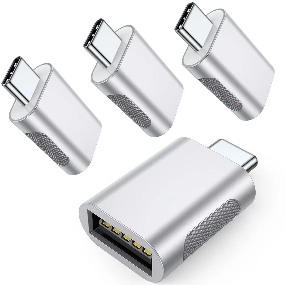 BUCIER BUCIER USB C to USB 3.1 Adapter 10Gbps Silver 4 Pack — 商品照片