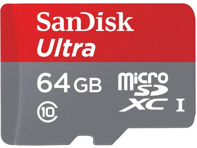 SanDisk SanDisk SDSQUNC-064G-GN6MA 64GB Ultra microSDXC UHS-I Class 10 memory card — fotografie produktu