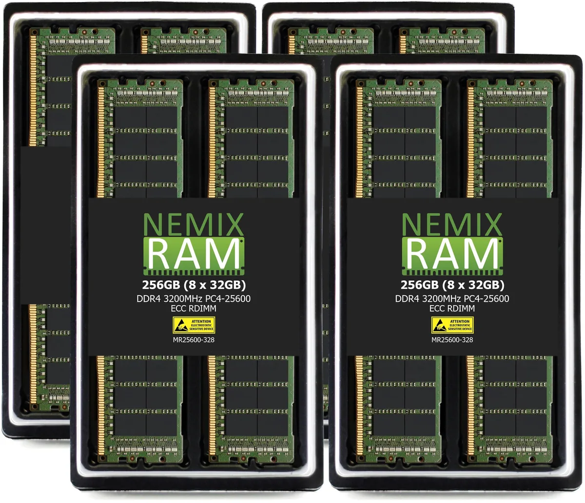 NEMIX RAM NEMIX RAM 256GB (8x32GB) DDR4 3200 ECC RDIMM Dell Precision 7865 — product photo