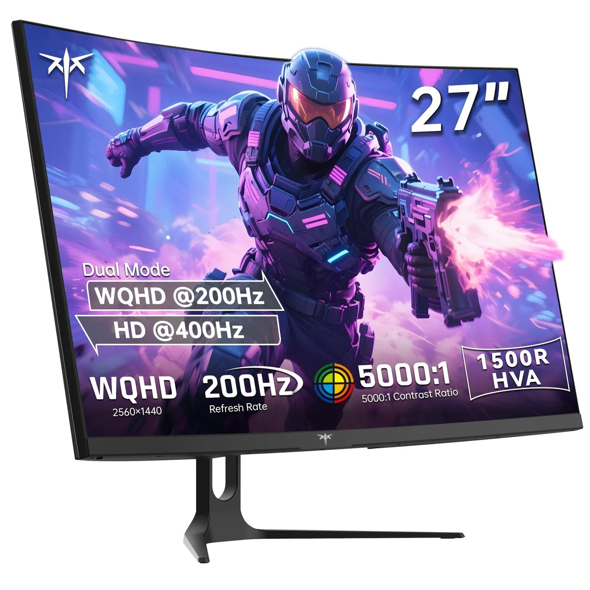 KTC KTC H27S5 27" 1440p 200Hz Curved Gaming Monitor — Produktfoto