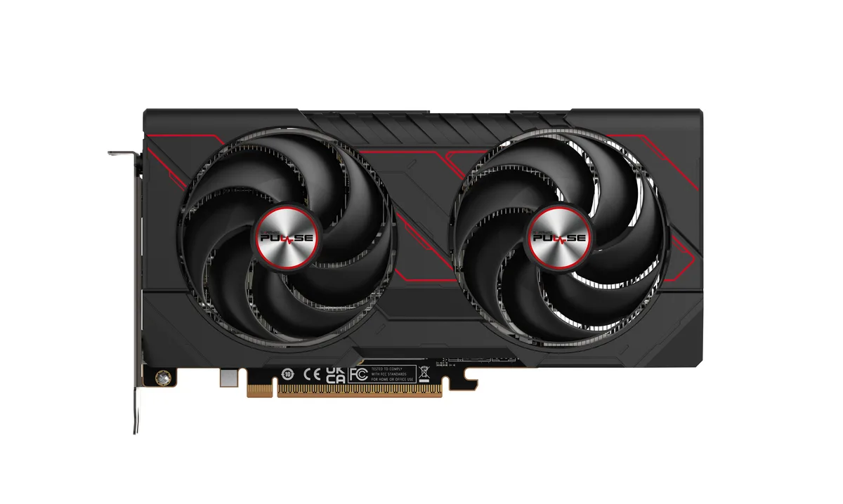 Sapphire Pulse Radeon RX 9060 XT graphics card black dual-fan cooler 240mm length