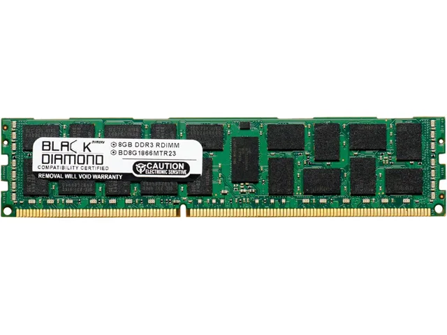 Black Diamond Memory Black Diamond Memory BD8G1866MTR26 8GB DDR3 1866 ECC Registered server RAM — ภาพสินค้า