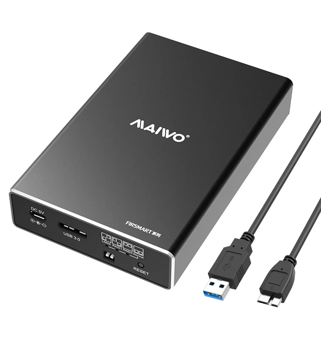 MAIWO MAIWO K25272 2-Bay 2.5-inch USB 3.0 RAID Drive Enclosure — foto produk