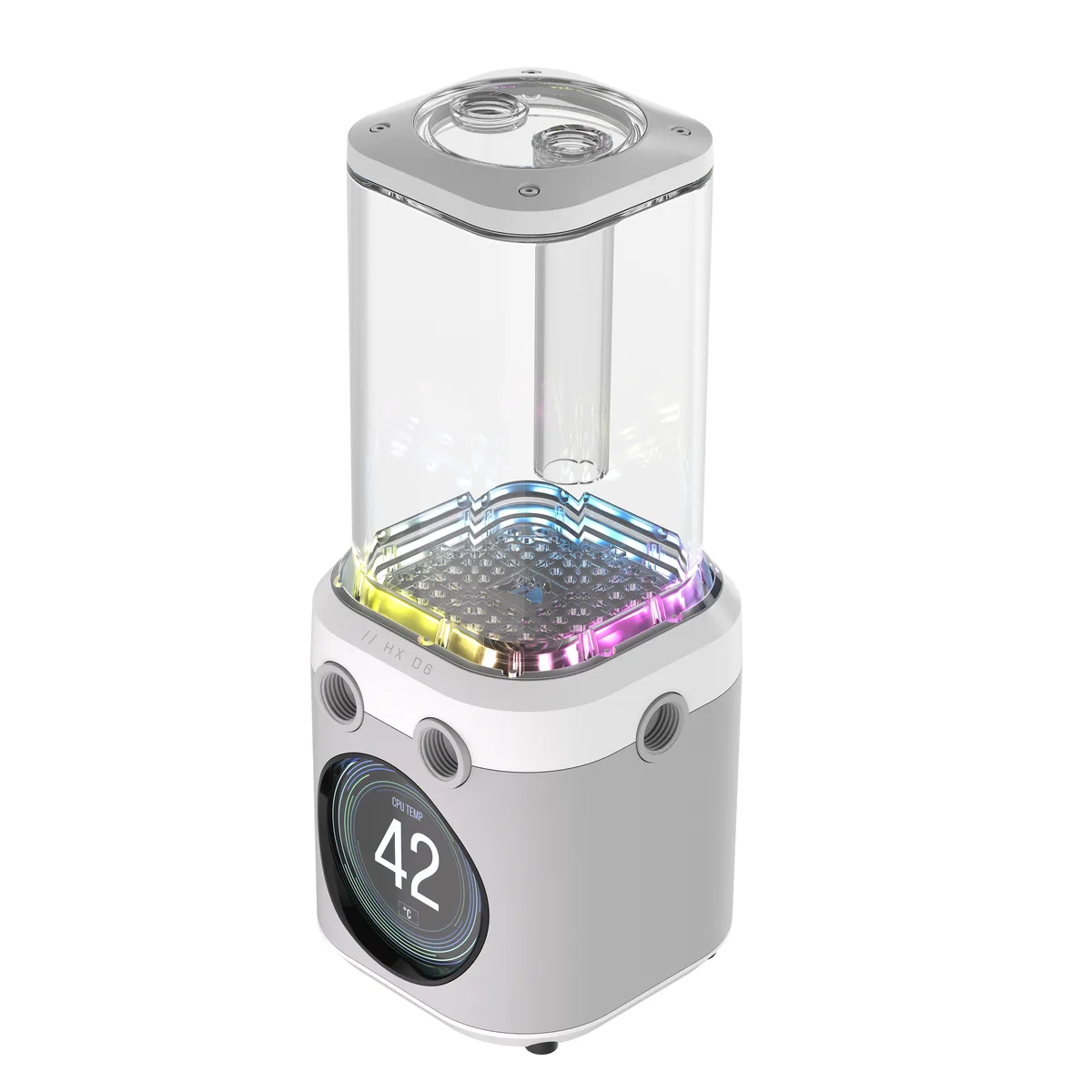 Corsair Corsair CX-9040016-WW iCUE LINK XD6 RGB ELITE LCD White 440mL Pump/Reservoir diy cooling — productfoto