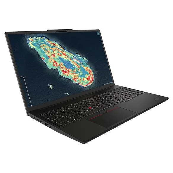 Black 16-inch laptop with matte finish, closed lid