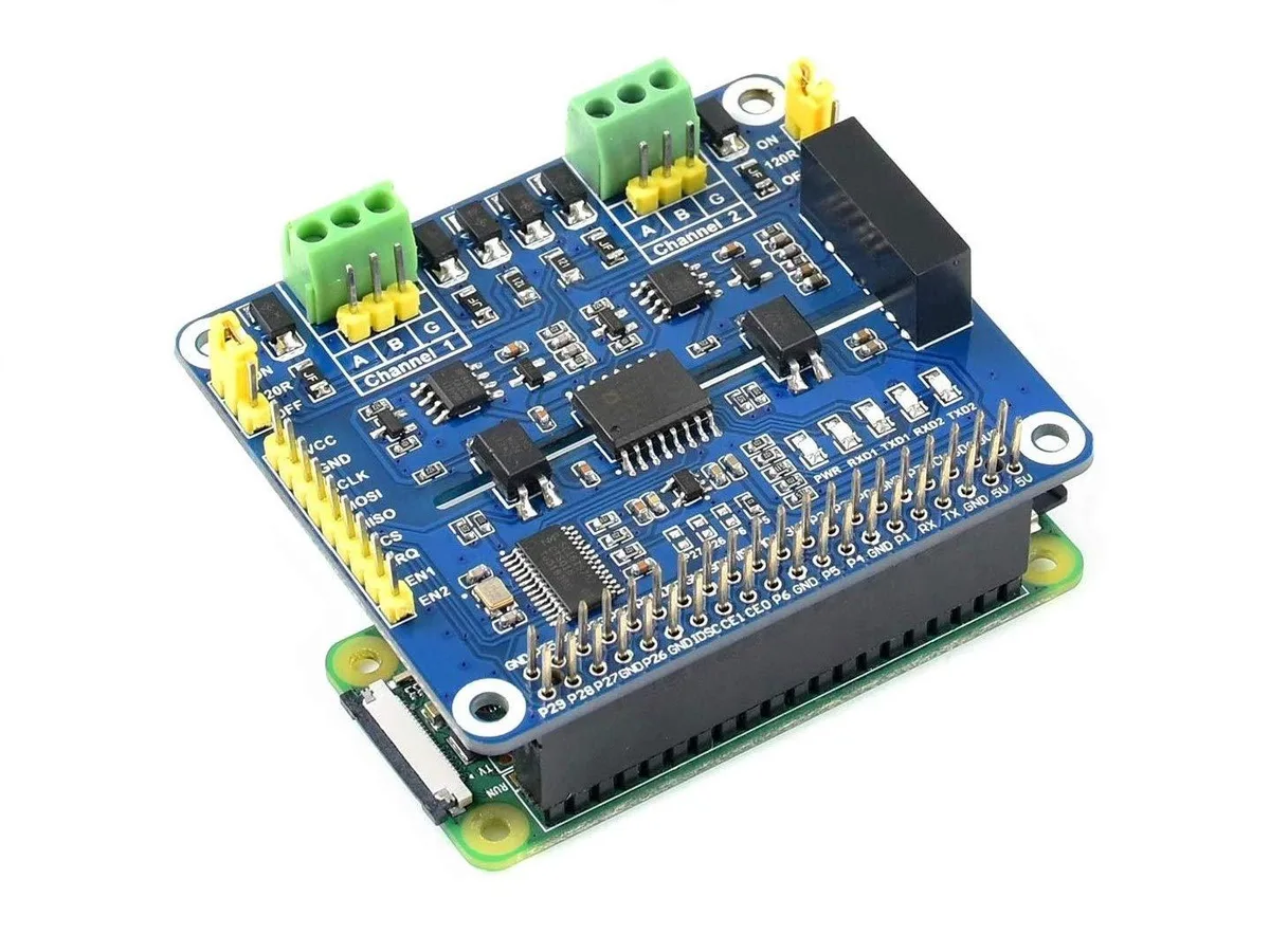 LORDWORLD LORDWORLD 2-Channel Isolated RS485 Expansion HAT development board — 제품 사진