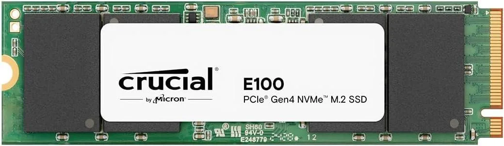 Crucial Crucial E100 480GB PCIe 4.0 NVMe M.2 2280 internal SSD CT480E100SSD8 — product photo