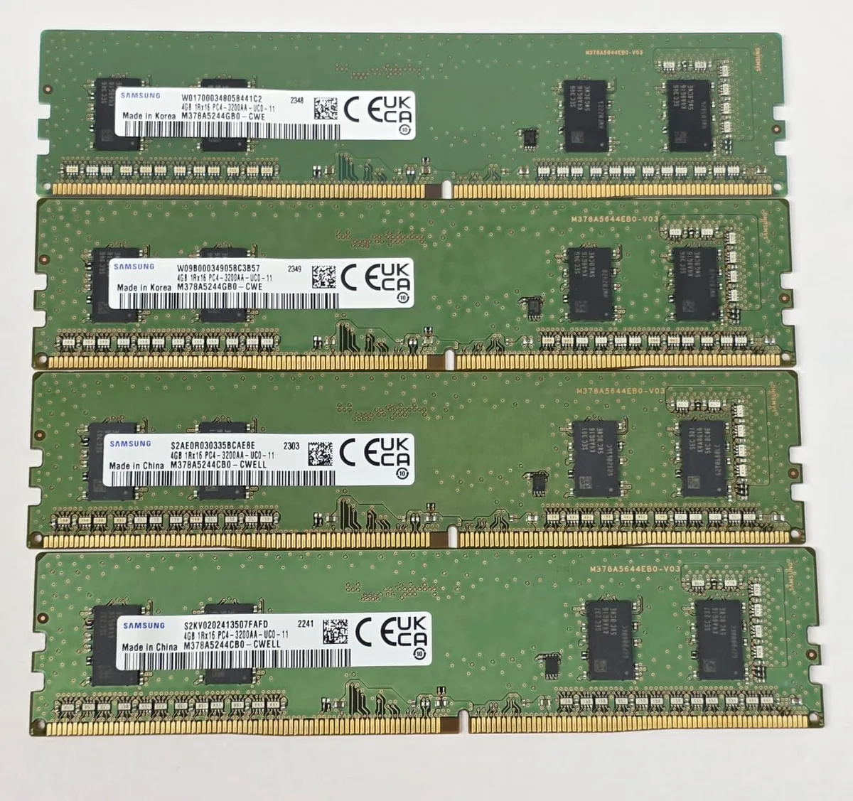 Lenovo Lenovo M378A5244CB0-CWELL 16GB (4x4GB) DDR4 3200MHz desktop RAM — صورة المنتج
