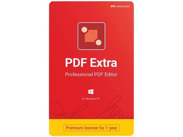 MobiSystems MobiSystems 850012798293 PDF Extra Professional PDF Editor 1 Year Windows Download — Produktfoto