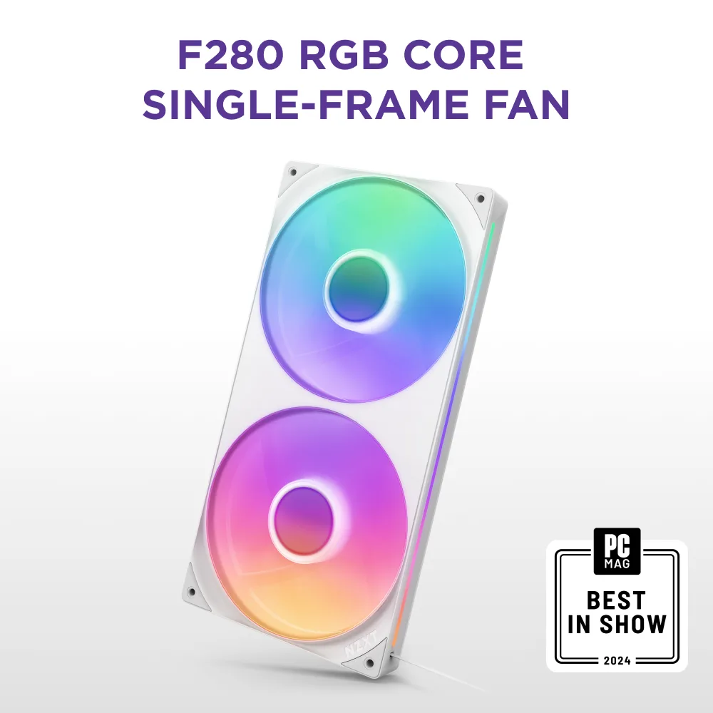 NZXT NZXT RF-U28HF-W1 280 mm dual-fan case fan — product photo