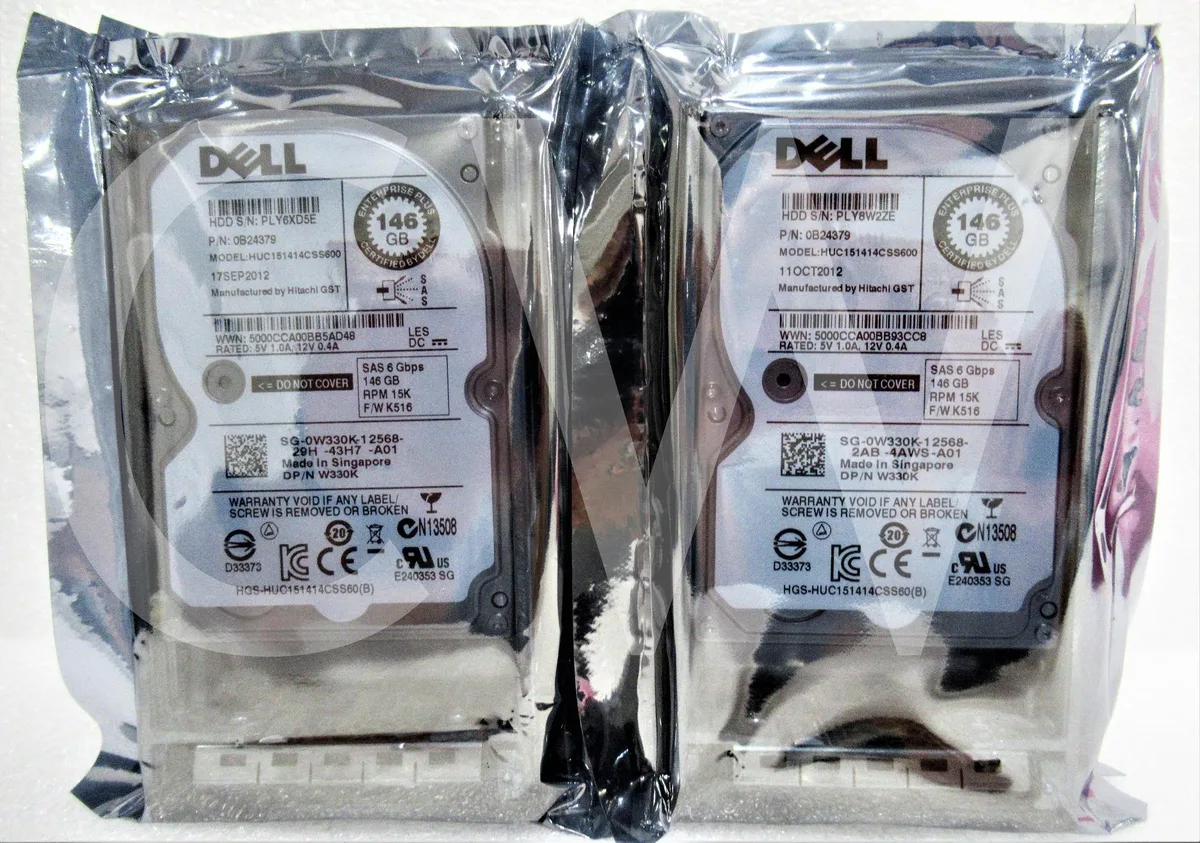 DELL DELL HUC151414CSS600 146GB 15000RPM SAS 2.5" internal hard drive — Produktfoto