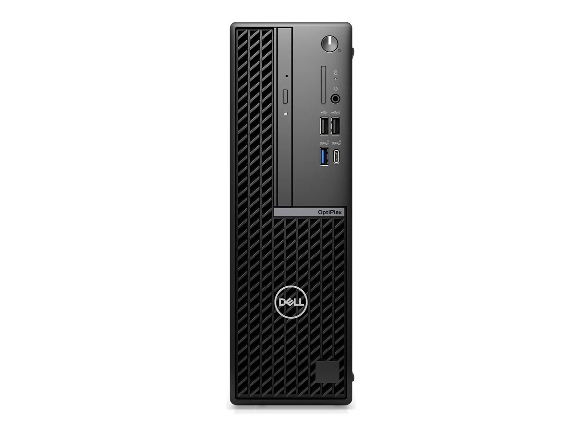 Small black desktop tower, compact SFF chassis