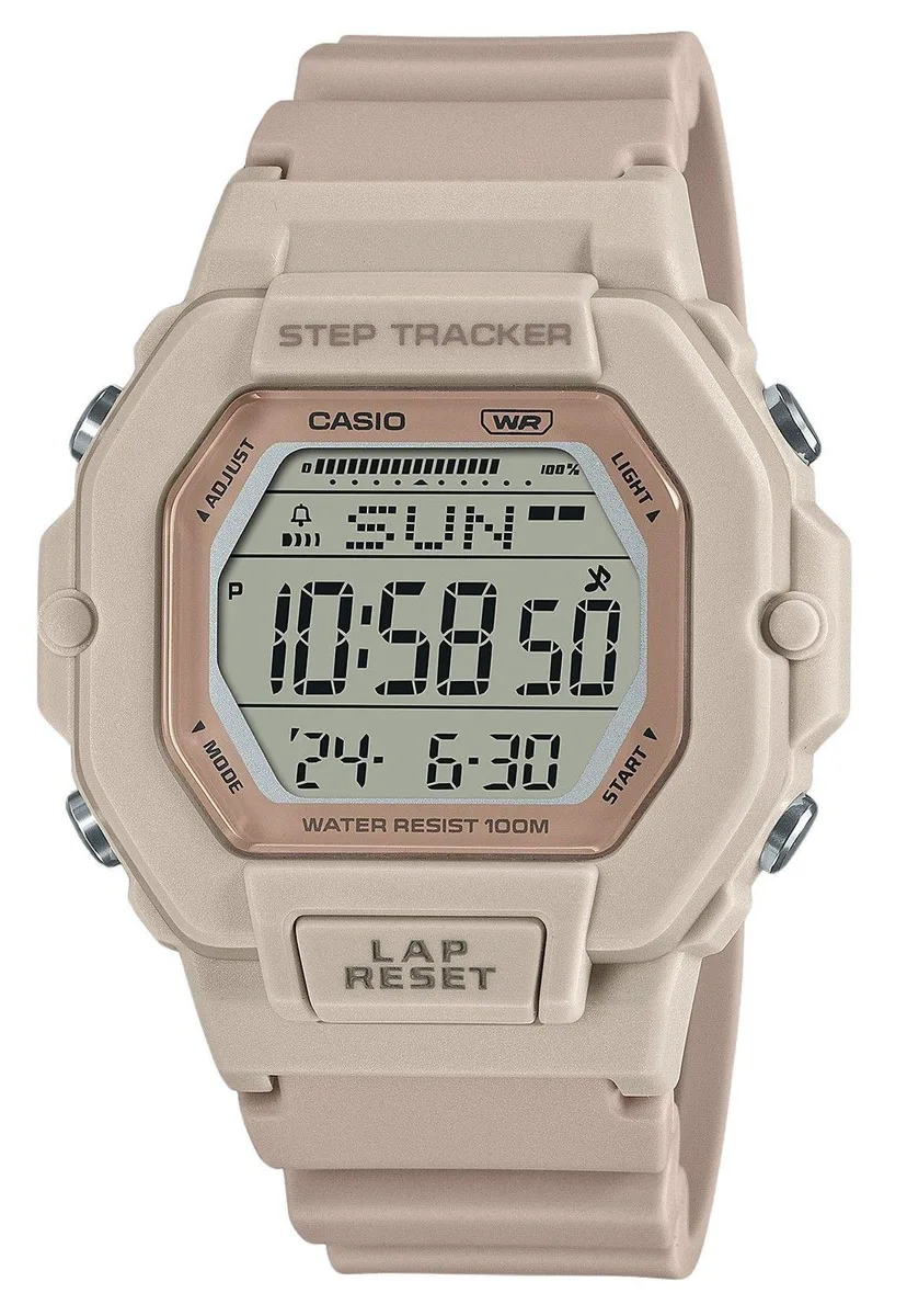 CASIO CASIO LWS-2200H-4 Digital Step Tracker Watch Beige 100m 37.60mm — produkto nuotrauka