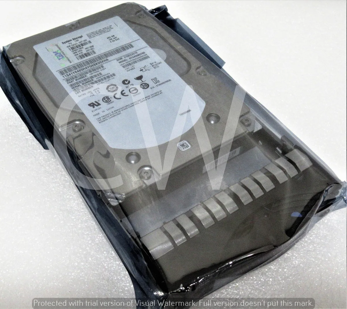 3.5 inch SAS hard drive in IBM system caddy tray