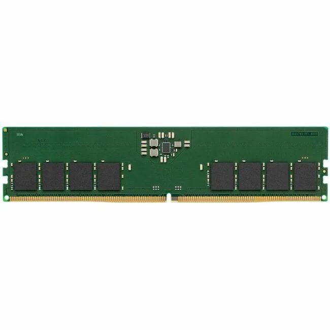 Kingston ValueRAM 32 GB DDR5-5600 CL46 1.10 V 288-pin DIMM module green PCB black chips