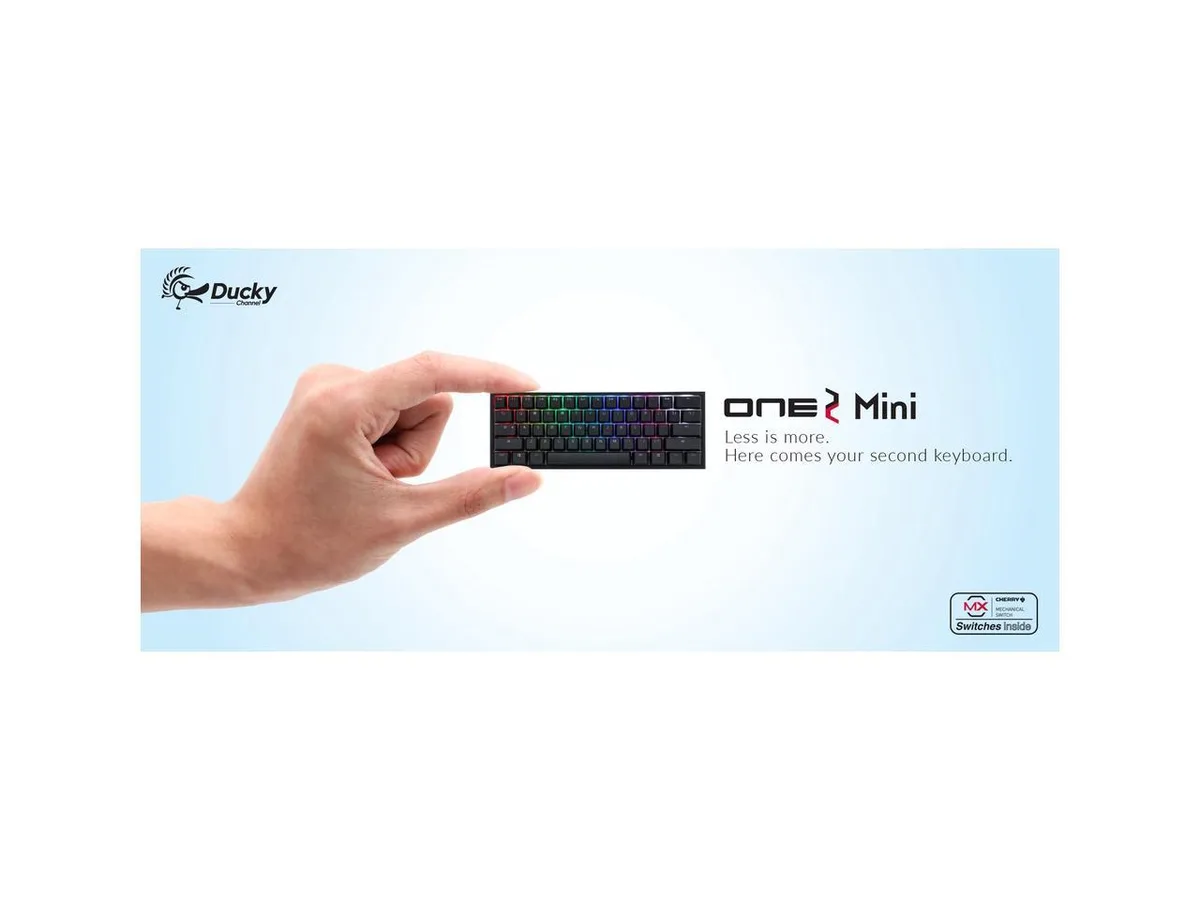 Corn Electronics Corn Electronics Ducky One 2 Mini 60% Gaming Keyboard Black Cherry MX Switches — foto del producto
