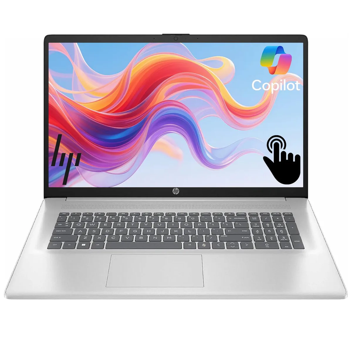 HP HP 17.3" Touchscreen Laptop i3-N305 8GB 128GB eMMC+128GB SSD Silver — toote foto