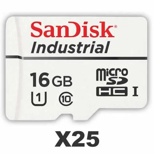 SanDisk SanDisk Industrial microSDHC 16GB U1 25-Pack — 제품 사진