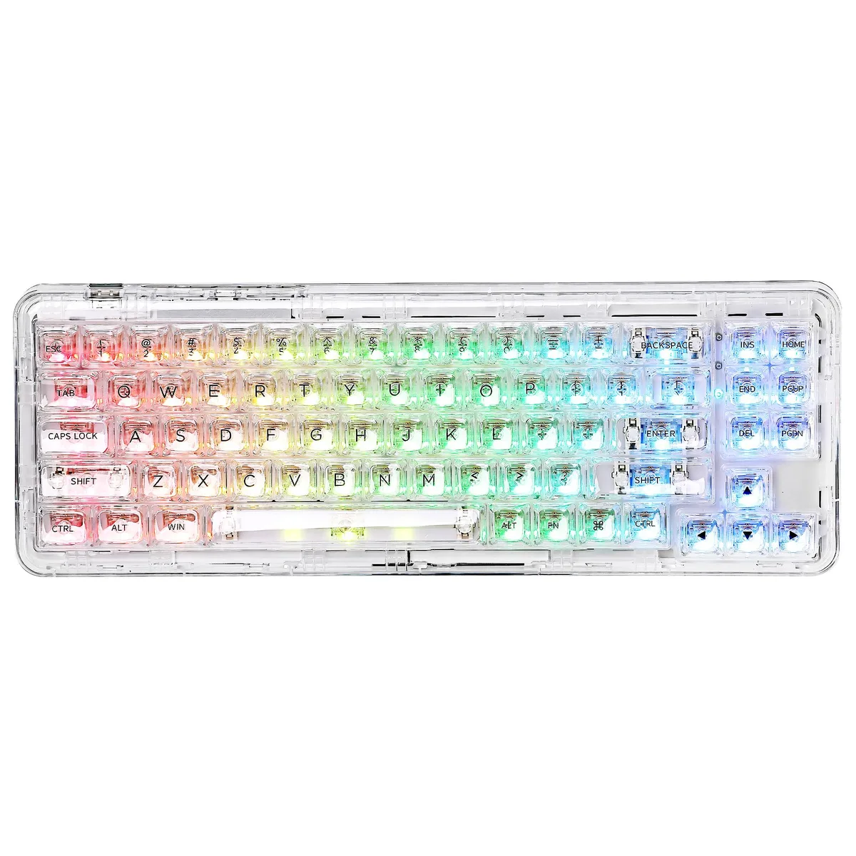 YUNZII YUNZII X71 gaming keyboard White Crystal Linear Switch 68% 71-key 4600mAh — product photo