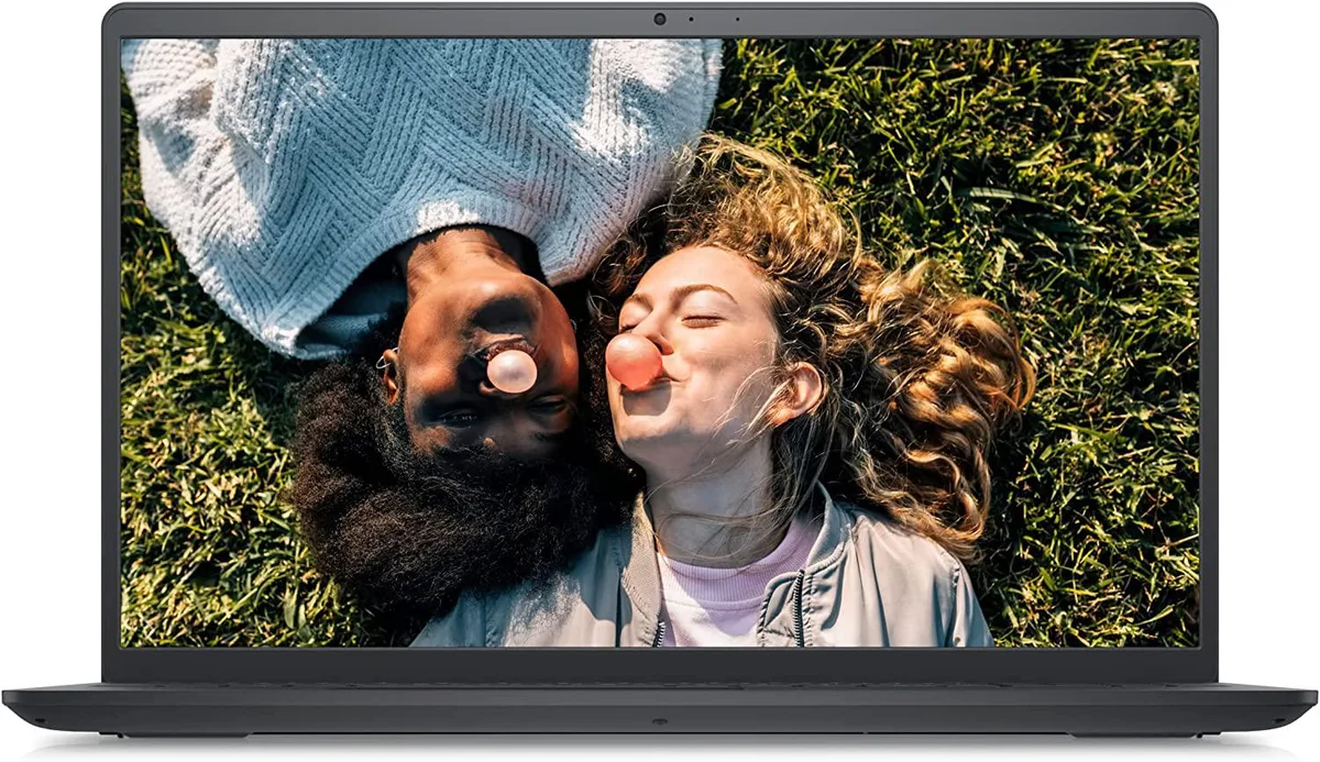 Black Dell Inspiron 3511 clamshell laptop with 15.6 inch FHD non-touch screen