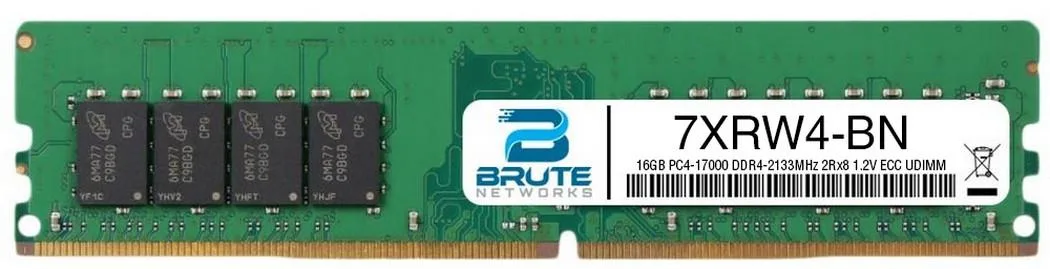 Green 288-pin DDR4 UDIMM module with black chips and gold contacts