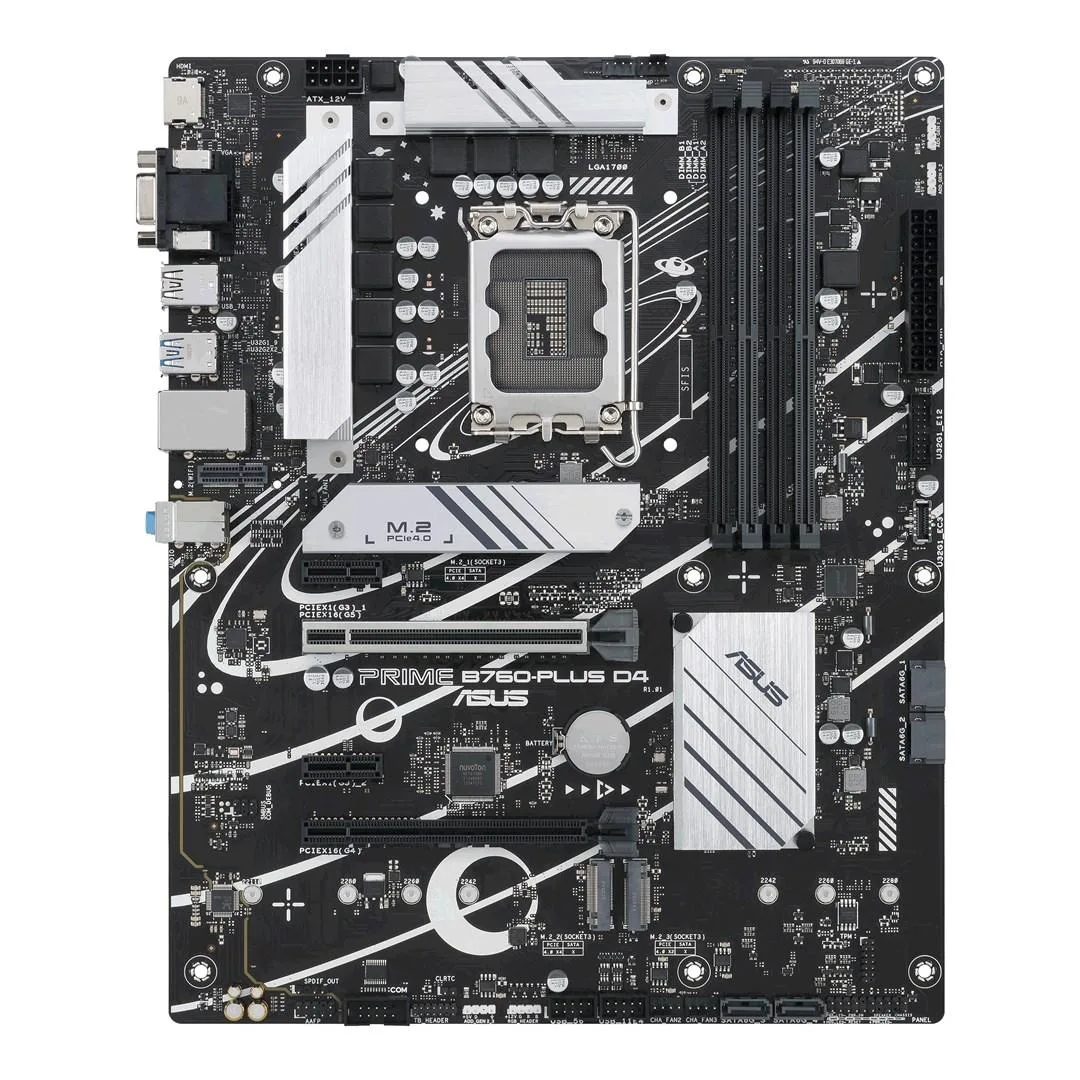 ASUS ASUS PRIME B760-PLUS D4 Intel B760 LGA 1700 ATX motherboard — product photo