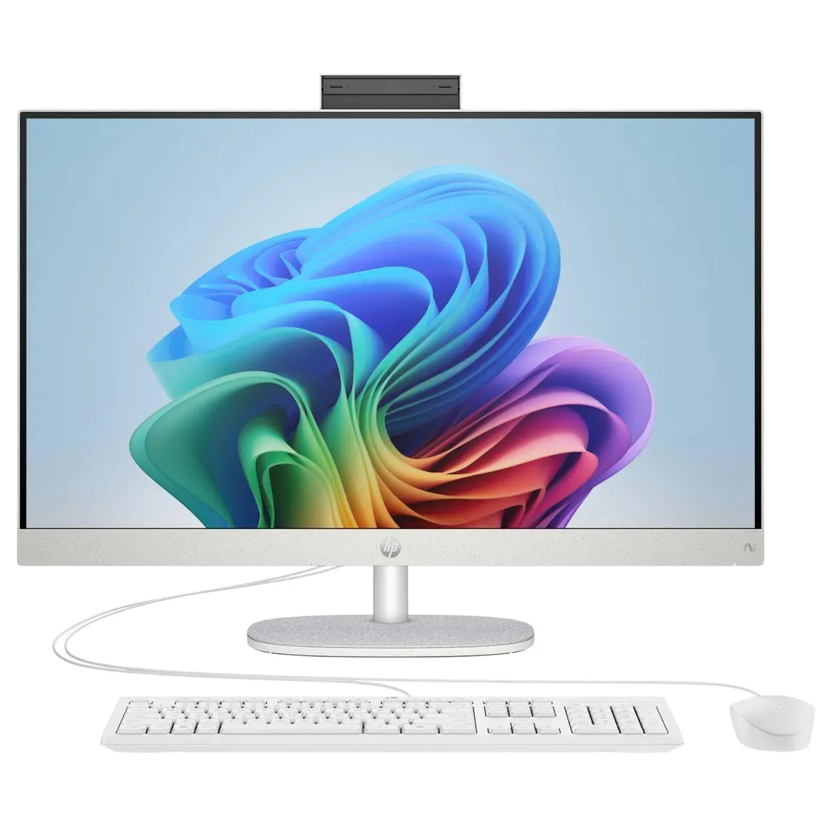 HP HP 27-CR2000T all-in-one PC 27" FHD IPS Intel Core Ultra 5 225U 16GB DDR5 512GB SSD White — ภาพสินค้า