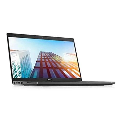 Silver 13.3 inch business laptop closed, Dell Latitude 7380 badge visible