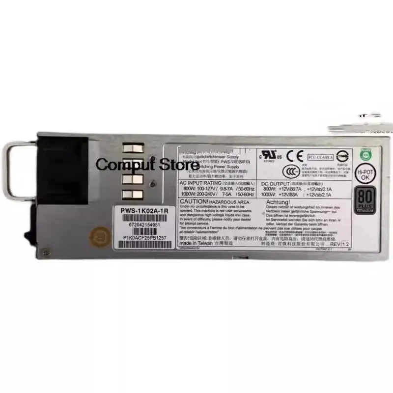 KHACHIMO 1000W redundant server power supply unit 1029U-TRT