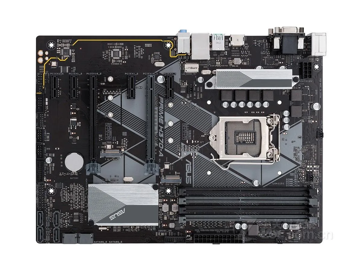 ASUS ASUS PRIME H370-A Intel motherboard LGA 1151 64GB DDR4 — photo du produit