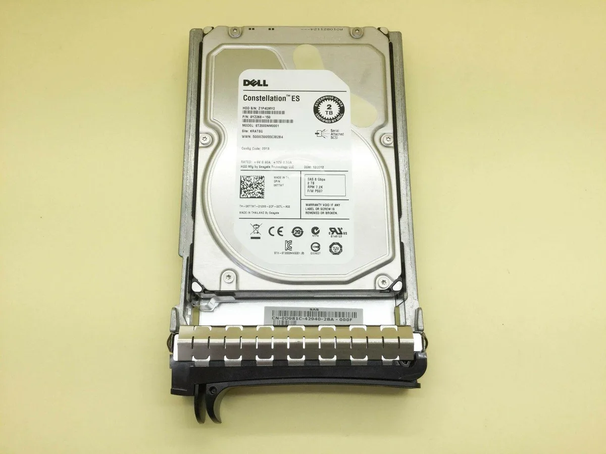 DELL DELL ST2000NM0001 2TB 7200RPM SAS 3.5" internal hard drive — foto del producto