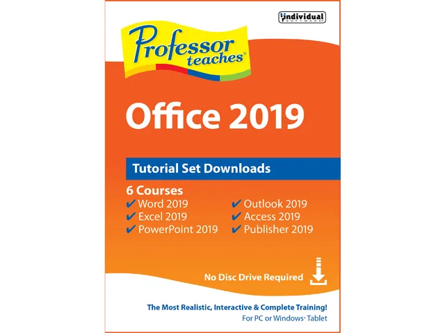 Individual Software Individual Software PDB-O19 Professor Teaches Office 2019 learning — produkto nuotrauka
