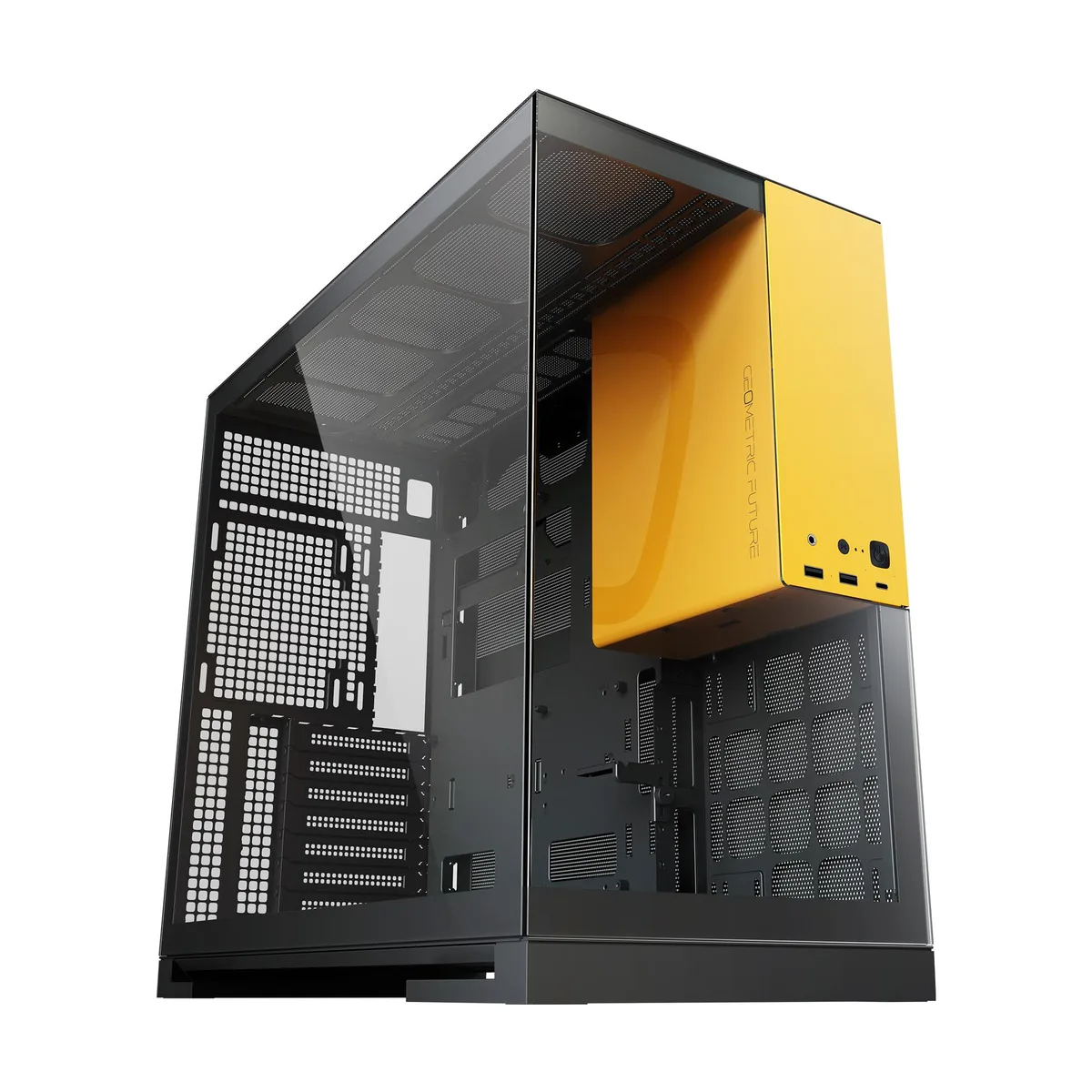 Geometric Future Geometric Future M5 Dual-Chamber GEO-M5-BY Black/Yellow PC Case — product photo