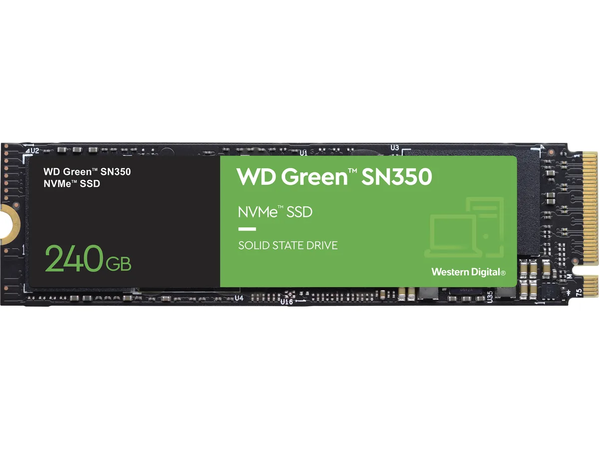 Western Digital Western Digital WDS240G2G0C Green SN350 NVMe 240GB M.2 2280 internal SSD — photo du produit