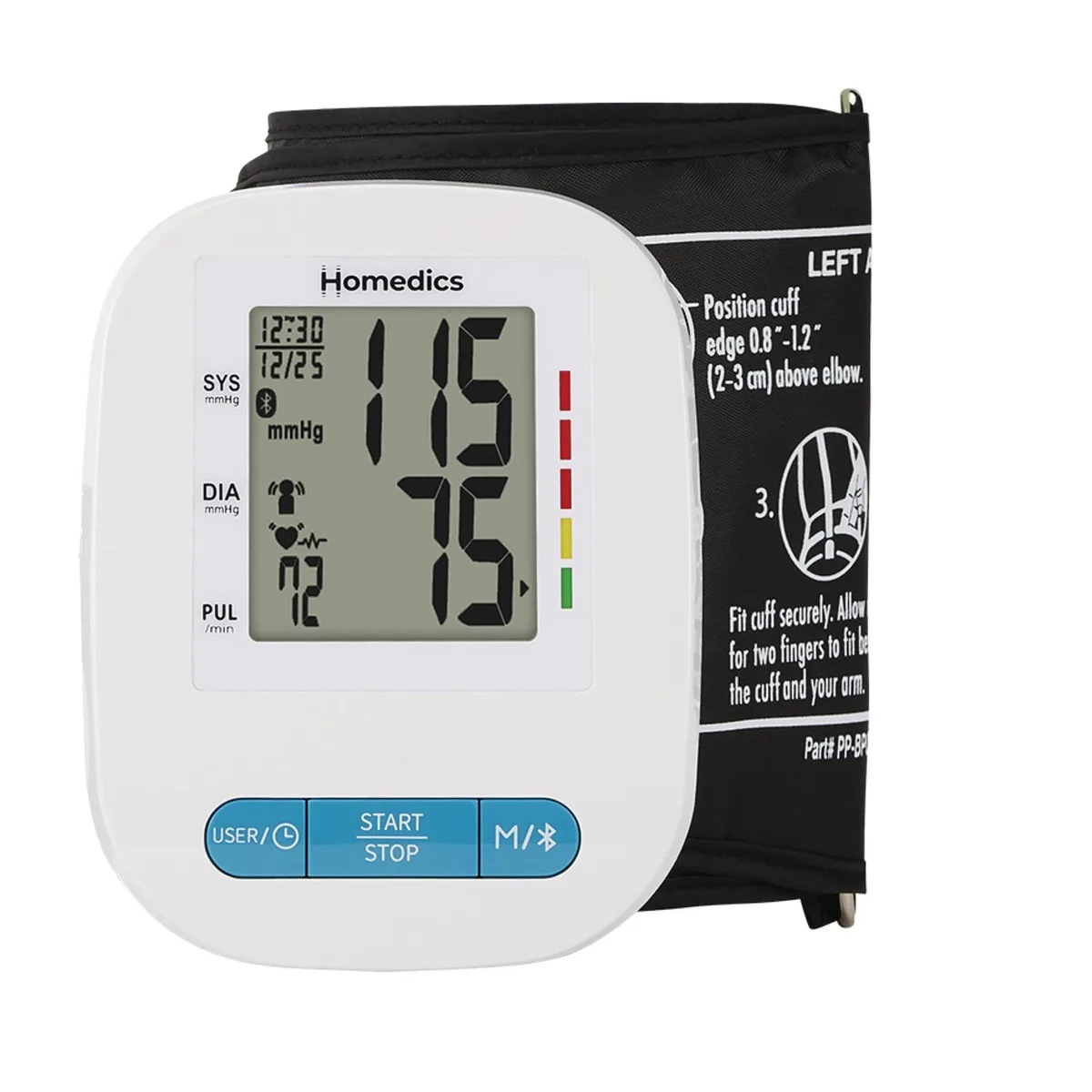  Homedics 500 Series BPA-900BT-WT Upper Arm Blood Pressure Monitor — product photo
