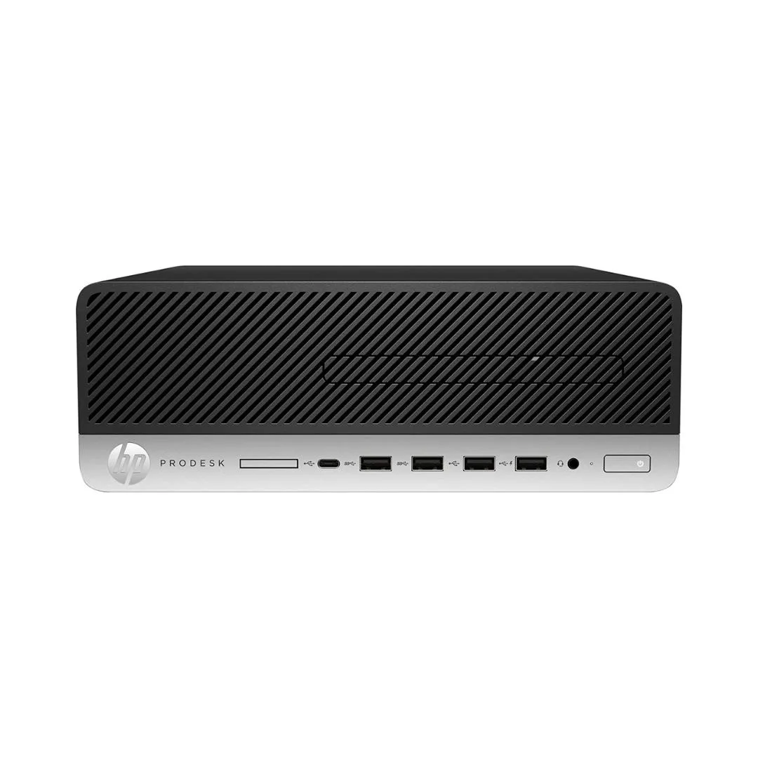 Black small form factor desktop tower, matte finish