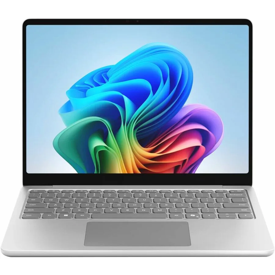 Platinum 13 inch touchscreen laptop with thin bezel display and slim profile