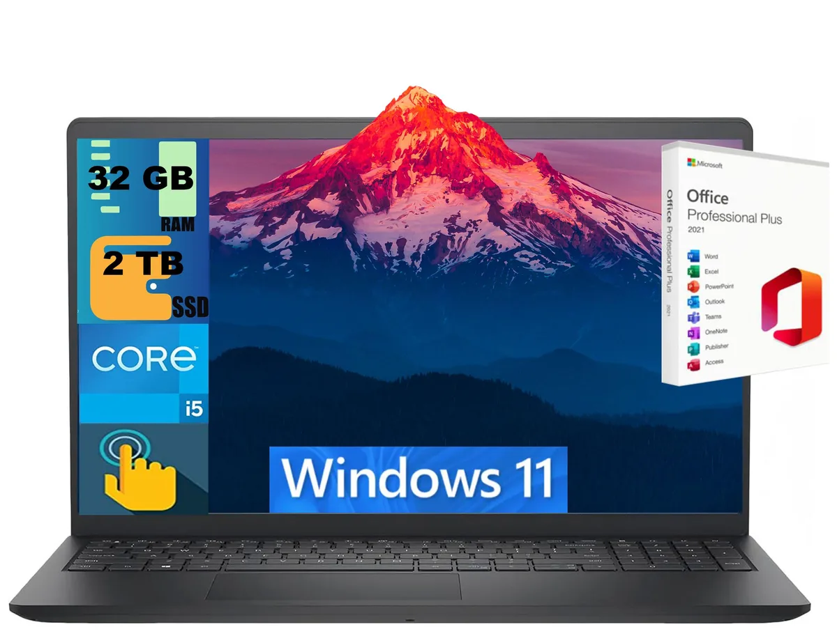 DELL DELL Inspiron 15 i5-1334U 32GB 2TB 15.6 Touch laptop — photo du produit