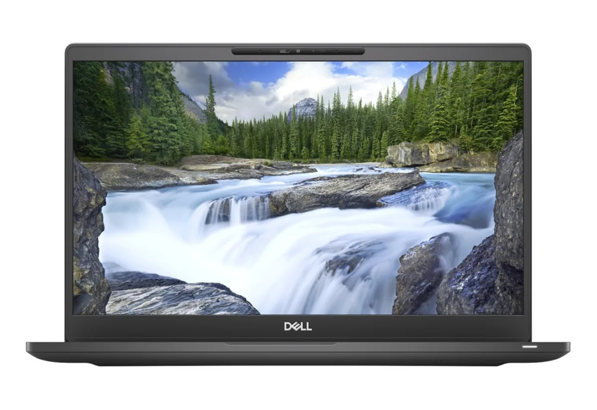 Black Dell 7300 laptop closed lid 13.3 inch non-touch screen
