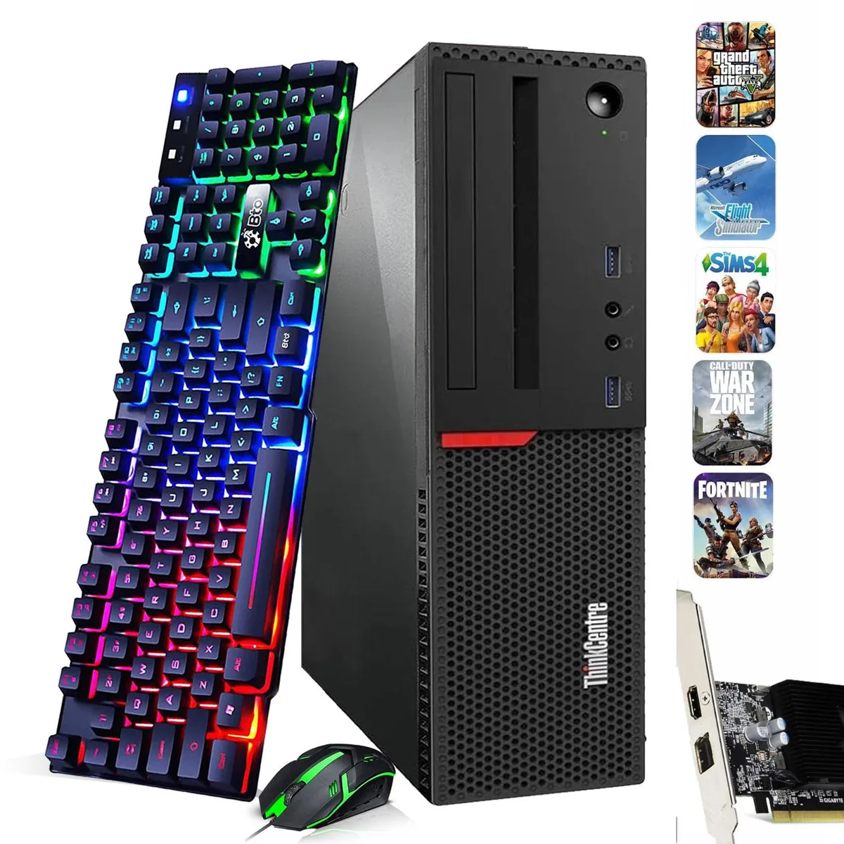 Lenovo Lenovo ThinkCentre SFF i5-6500 16GB 256GB GT1030 business desktop — صورة المنتج