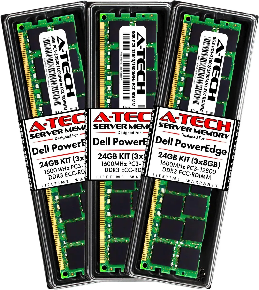 A-Tech A-Tech 24GB (3x8GB) DDR3 1600 ECC RDIMM 2Rx4 1.5V memory upgrade — product photo