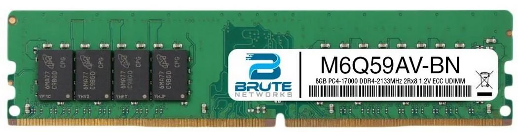 Green 288-pin DDR4 UDIMM module with black chips and gold contacts