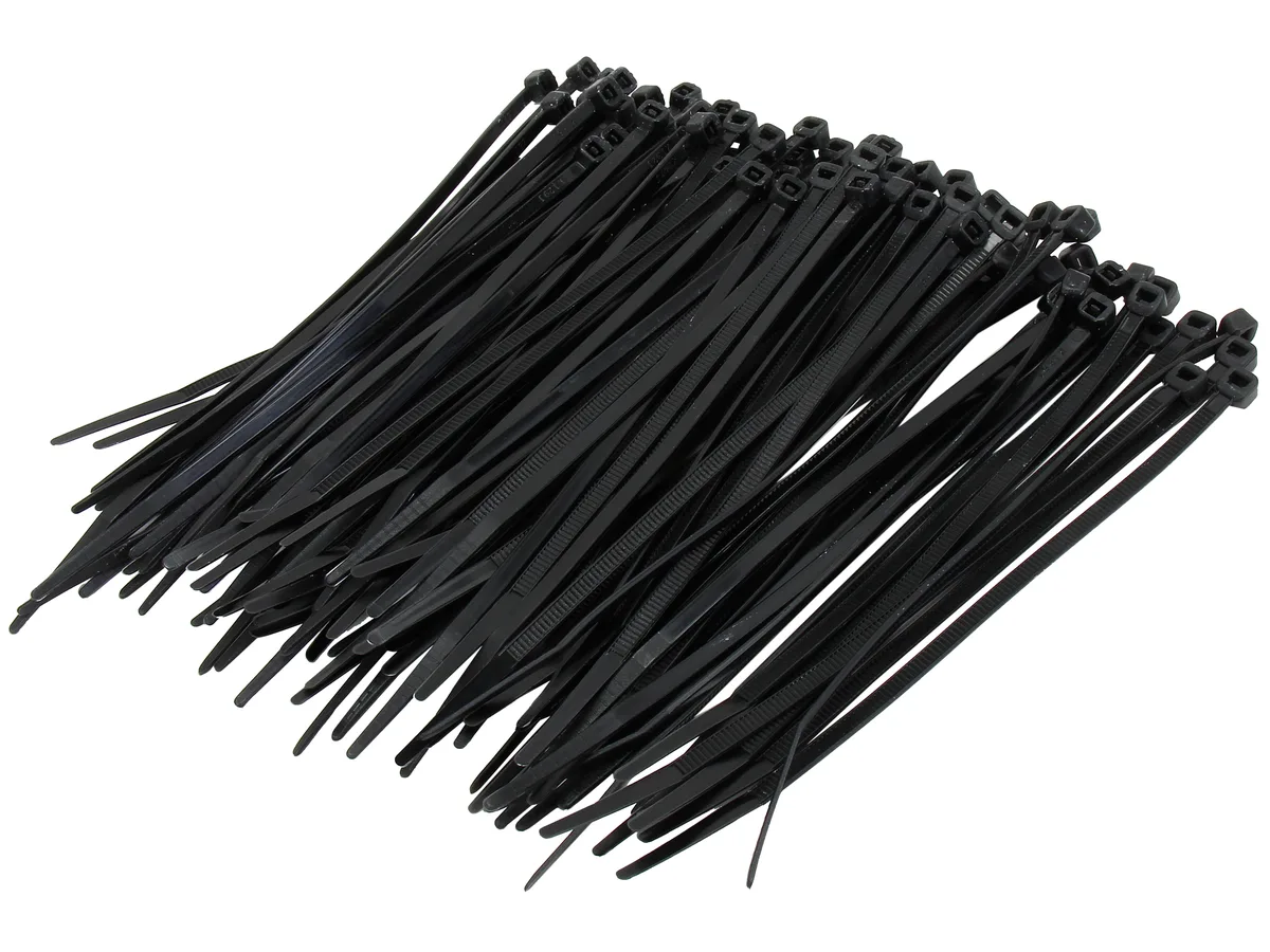 Cables To Go Cables To Go 43037 cable management 100pk 6in black 40 lbs tensile — produktfoto