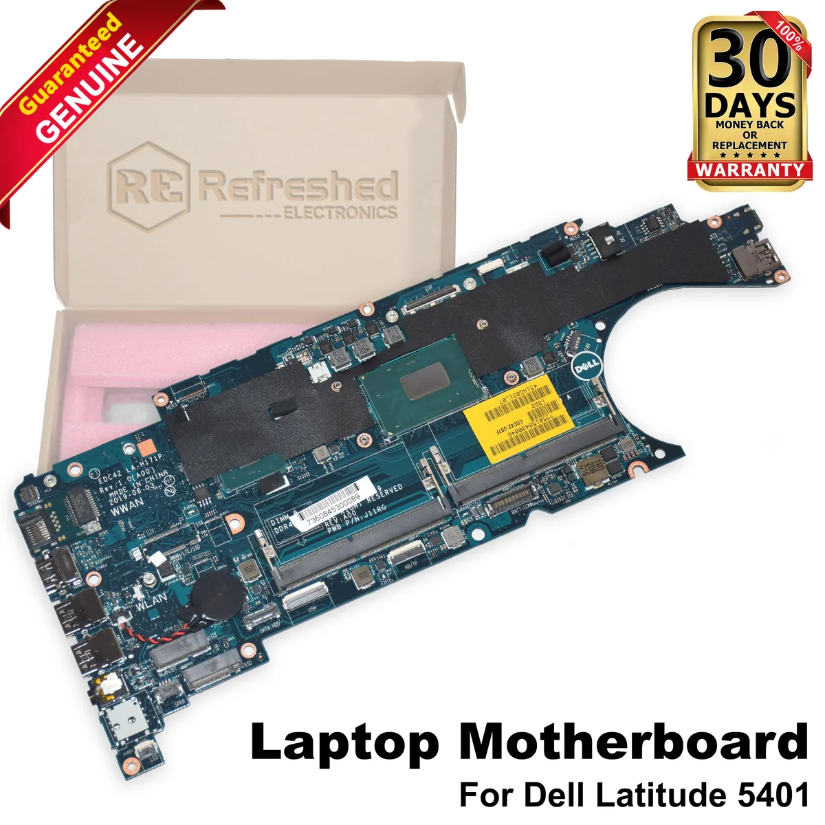 DELL DELL Latitude 5401 i5-9300H 2.4GHz Motherboard 1N8Y9 — product photo