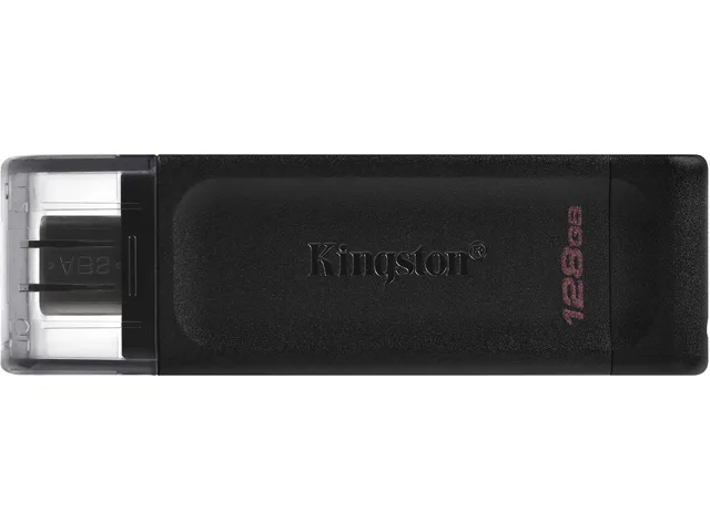 Kingston Technology Corp. Kingston Technology Corp. DT70/128GBCR DataTraveler 70 128GB USB 3.2 Gen 1 USB-C USB flash drive — ürün fotoğrafı