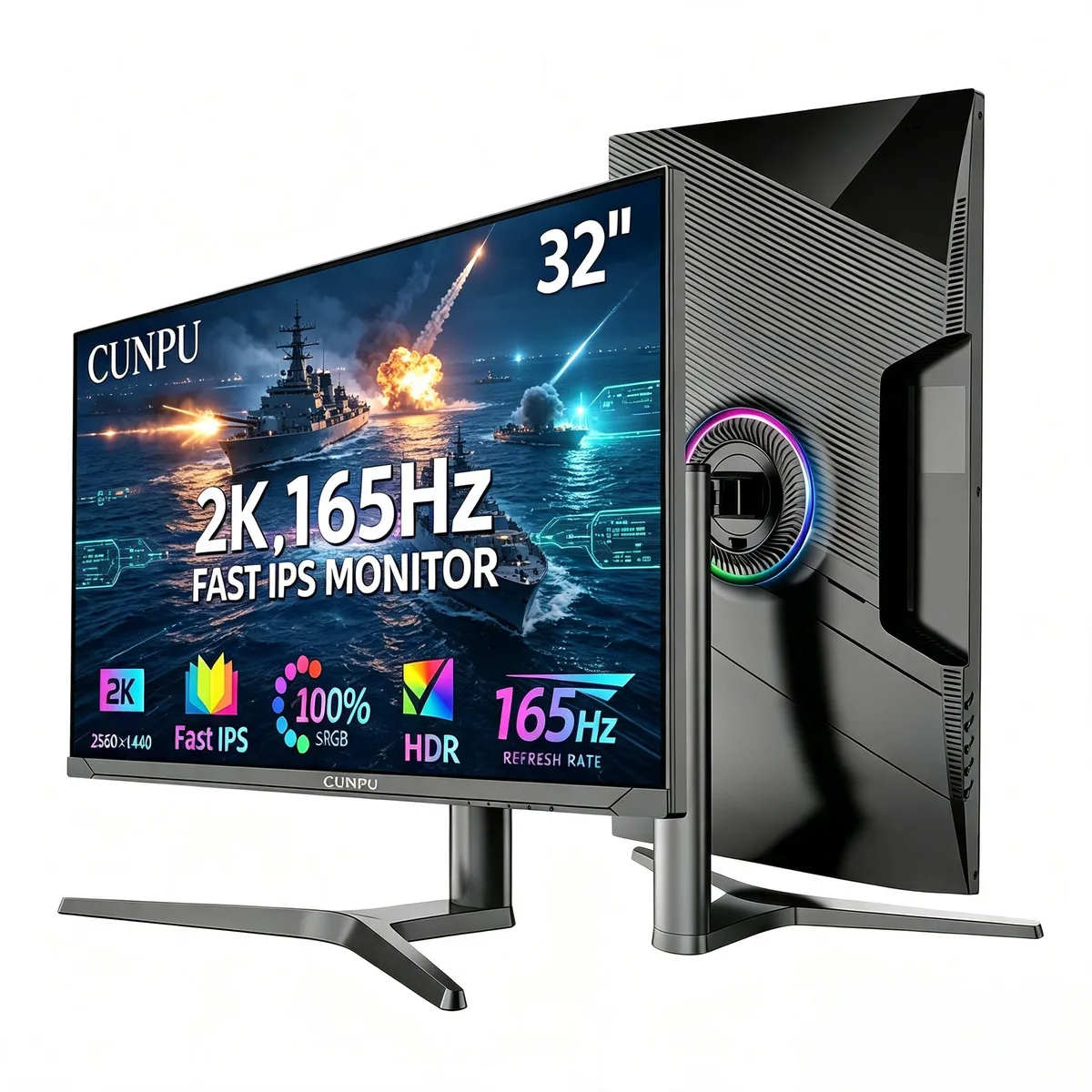CUNPU CUNPU 32G165A 32" 165Hz QHD gaming monitor — product photo