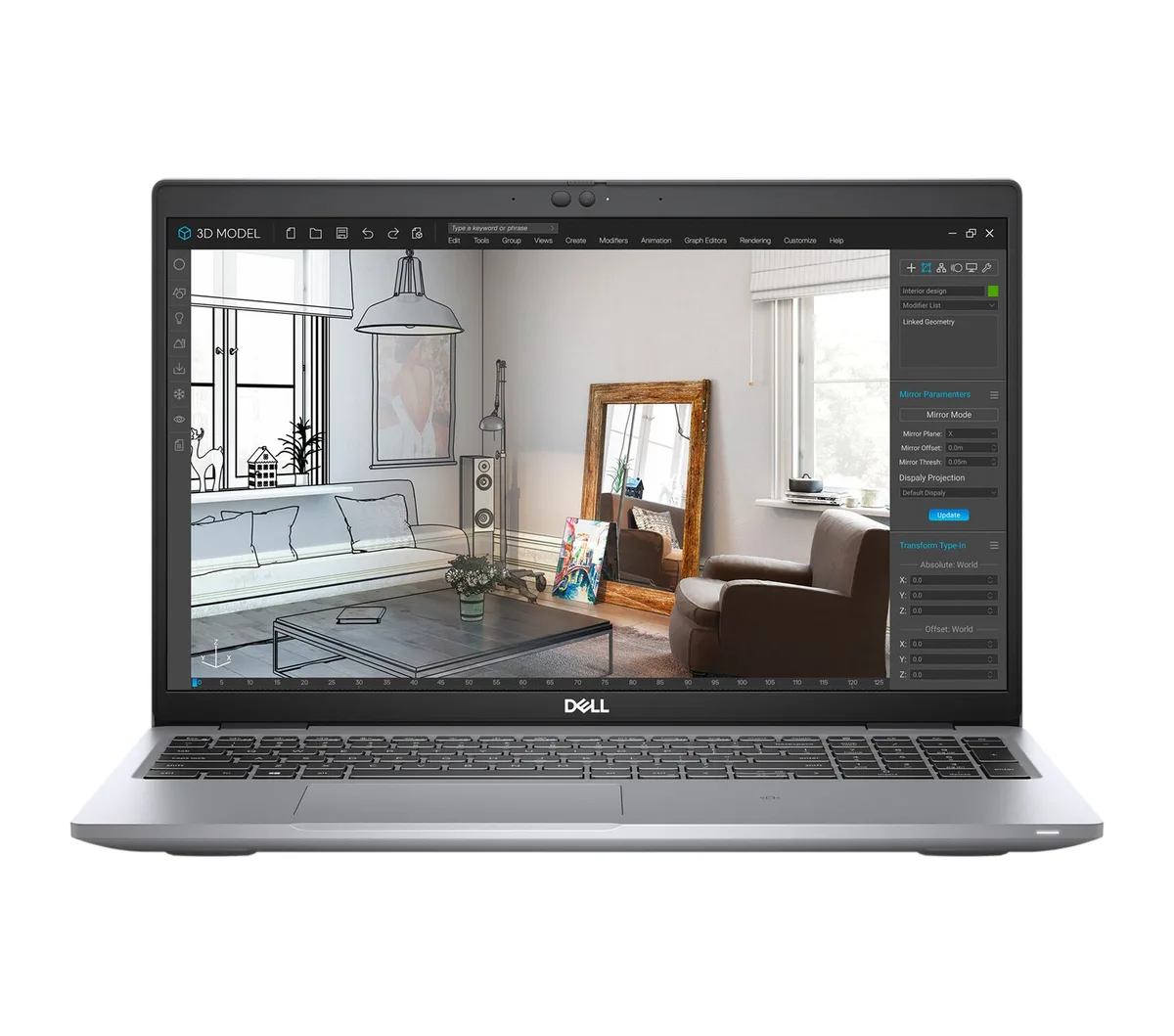 Gray Dell Precision 3560 laptop 15.6 inch non-touch FHD display closed lid